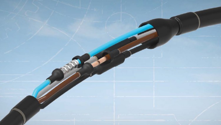 1 kV Esnek Kablolar için Isı Büzüşmeli Kablo Eki
